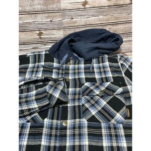 Legendary Whitetails Men's Snap Shacket Blue Black Medium‎